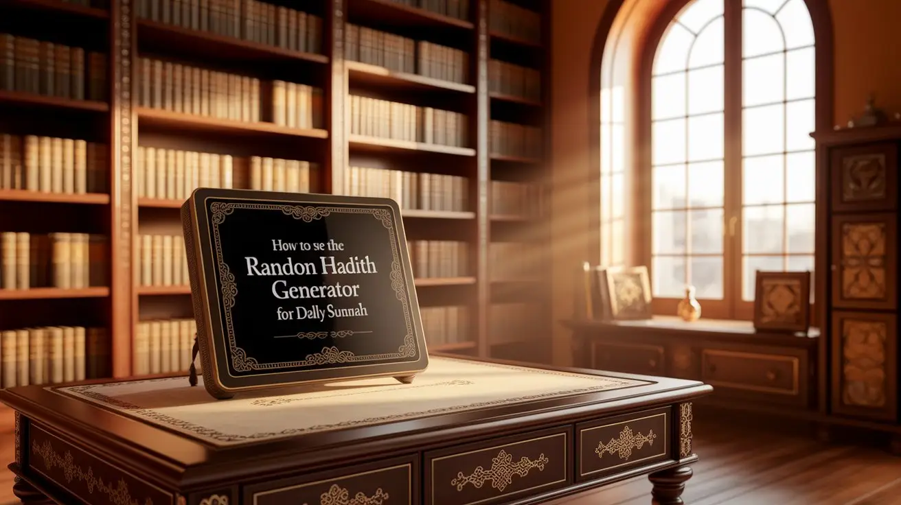 How to Use the Random Hadith Generator for Daily Sunnah (Easy Guide)